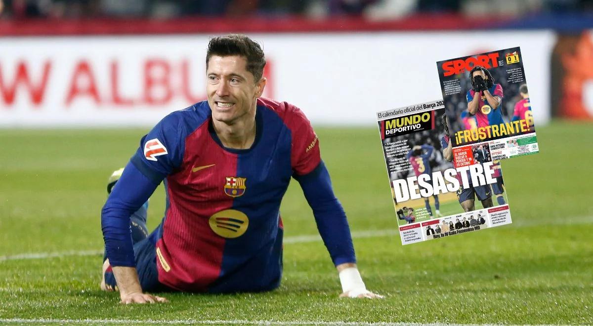 La Liga. "Co jest nie tak z Lewandowskim"? Fala krytyki po sensacyjnej porażce FC Barcelony 