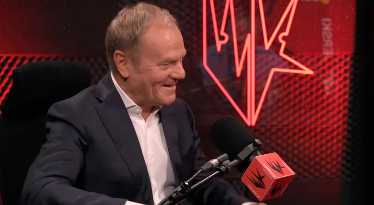 Tusk zapytany, dokąd wyjedzie, jeśli PiS znów przejmie władzę. Śmiech w studiu
