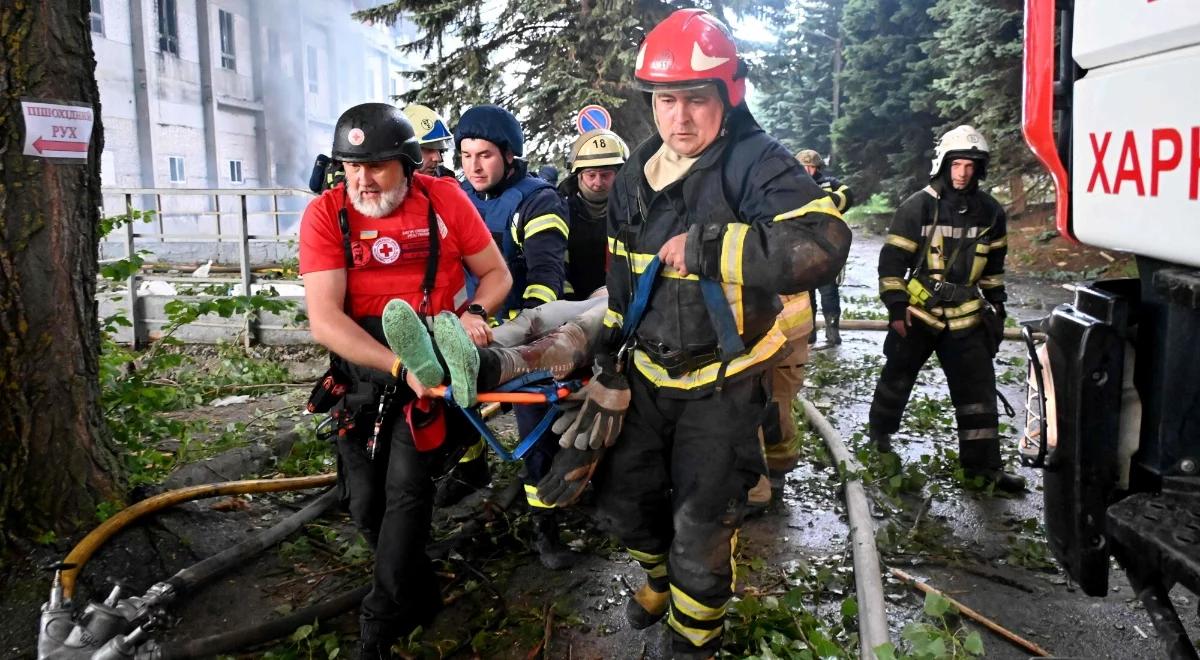 Ukraina. 16 osób zginęło, 35 rannych po rosyjskim ataku bombowym na więzienie
