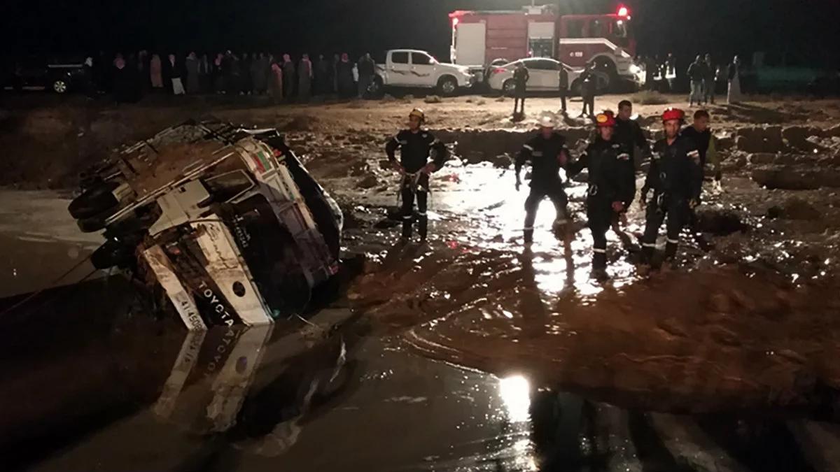 Jordania: 11 ofiar śmiertelnych kolejnych ulewnych deszczów