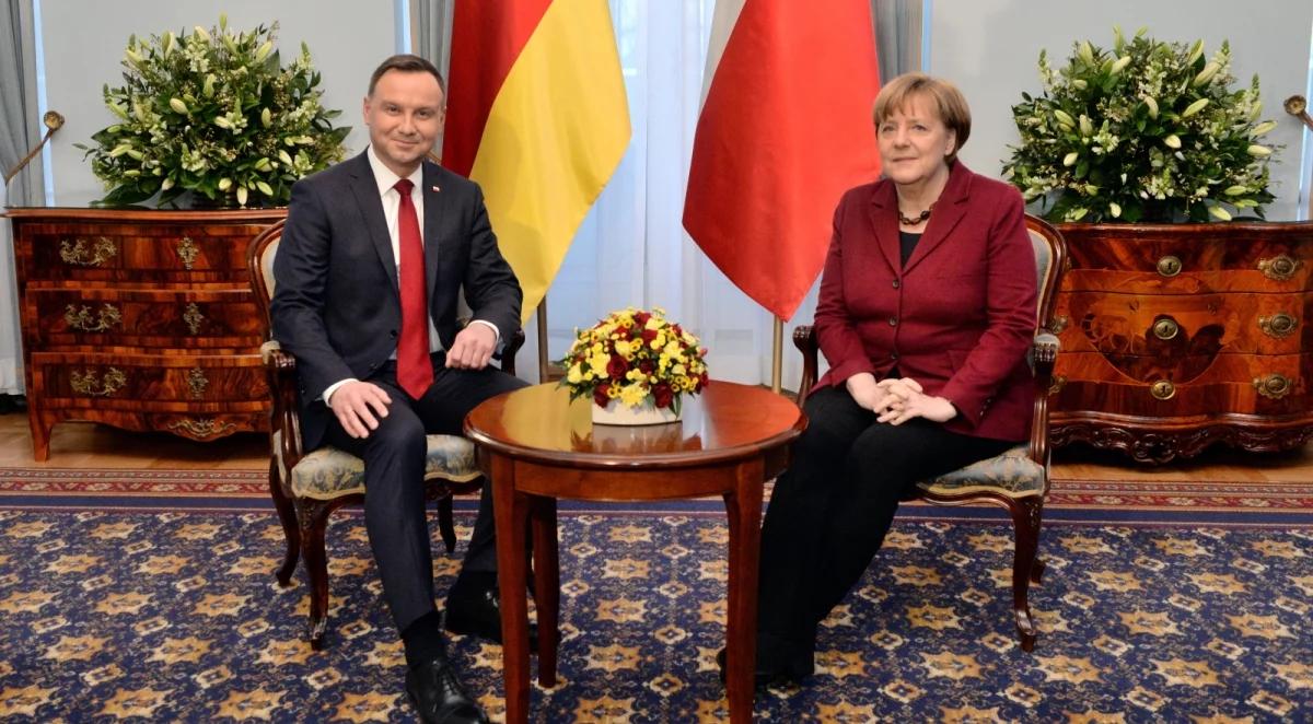 Prezydent o spotkaniu z Merkel: wyraziłem zdumienie "wycieczkami pod adresem USA"