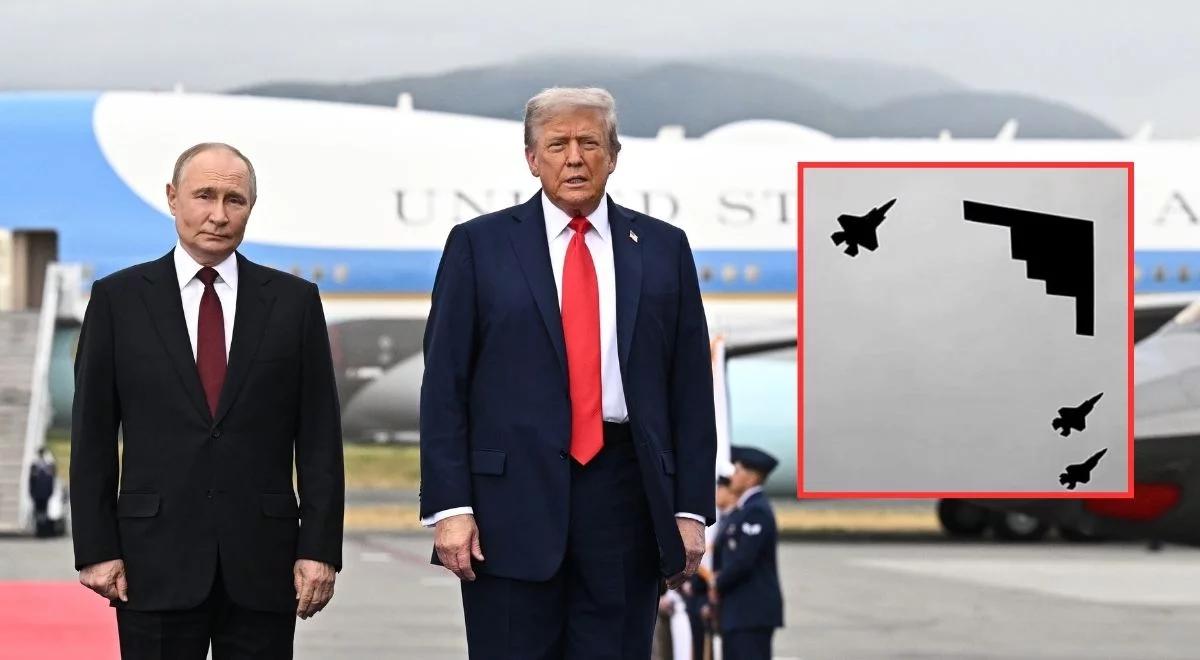 Powitanie Trumpa z Putinem. Bombowiec B-2 nie był przypadkowy