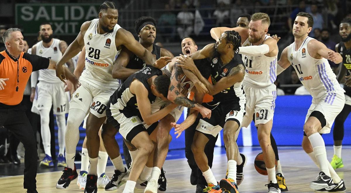 Euroliga: mecz Real - Partizan zakończył się skandalem. Gwiazdor sprowokował wielką bójkę [WIDEO]