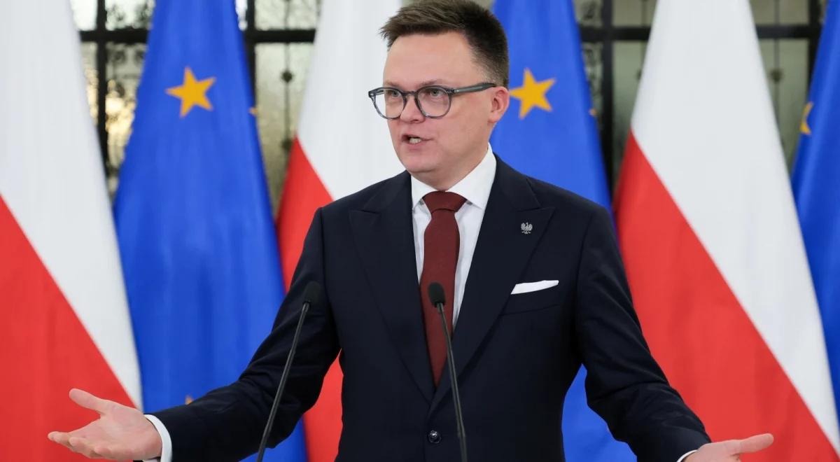 Marszałek Sejmu: drugi krok konstytucyjny realizujemy po raz pierwszy