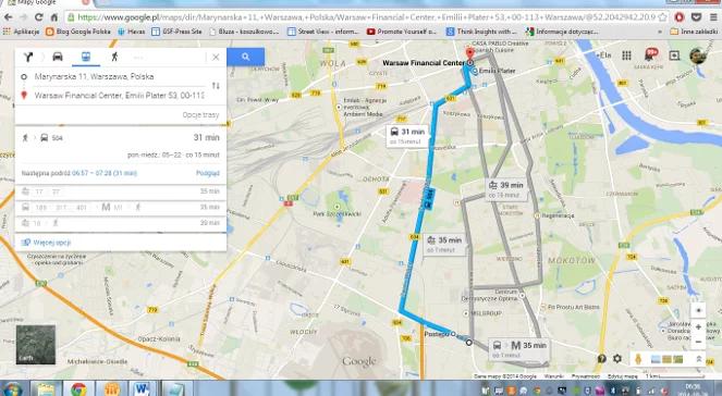 Google Transit w Warszawie. Mapy Google zyskują nową funkcjonalność