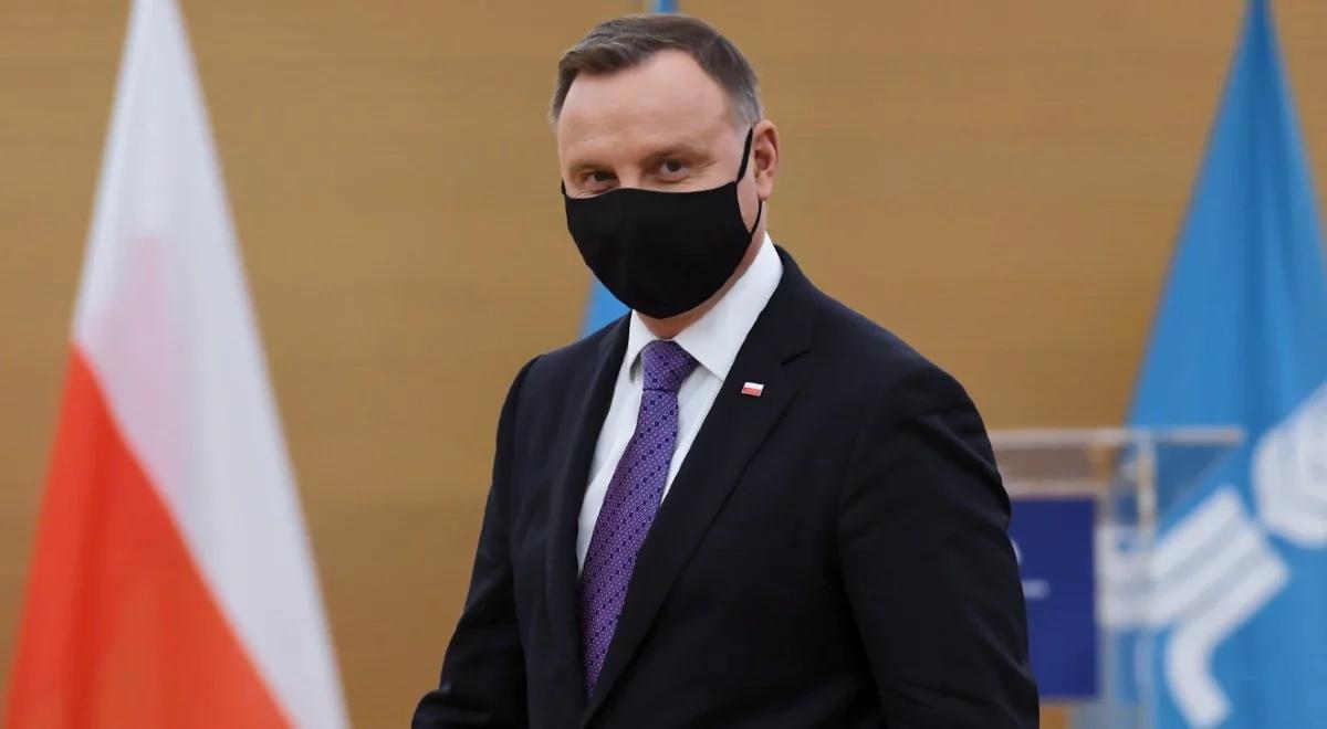 "Zachowywać ostrożność i nosić maseczkę". Apel prezydenta