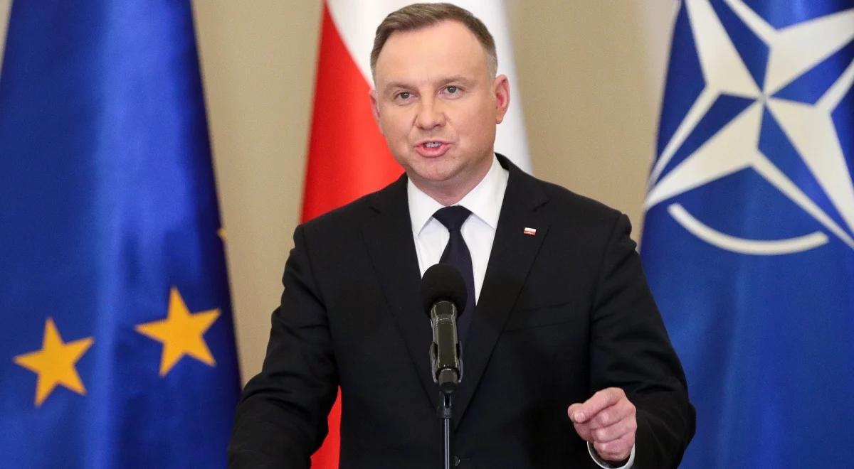 "Zachód jest zjednoczony, odpowiedź będzie twarda". Andrzej Duda po rozmowie z Joe Bidenem