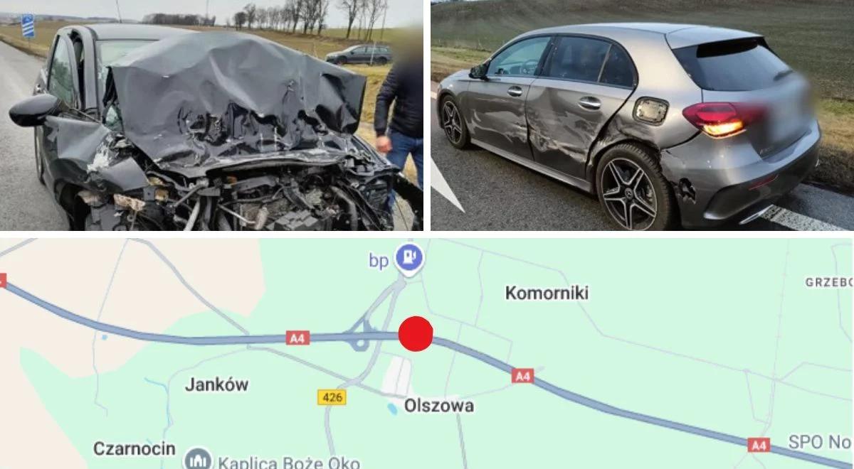 Groźny wypadek na A4. Zasnął za kierownicą i uderzył w ciężarówkę