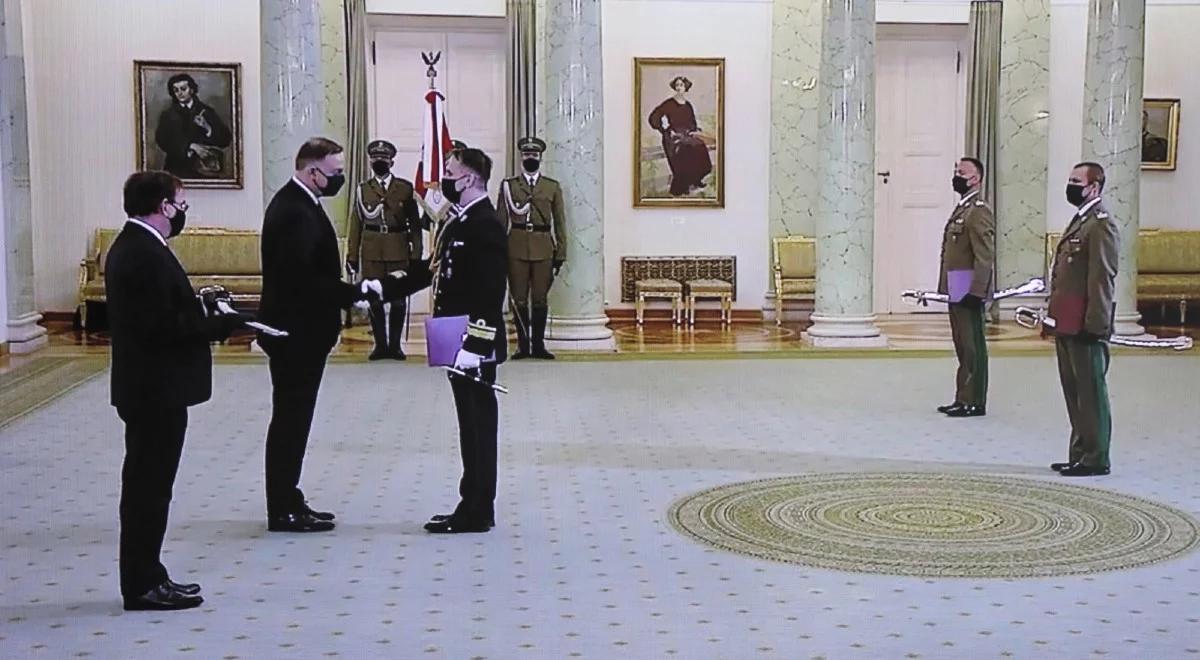 "Zawsze stajecie na wysokości zadania". Prezydent wręczył nominacje generalskie oficerom Straży Granicznej