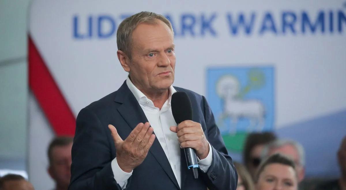 Tusk odwiedza Lidzbark Warmiński. Posłowie PiS przypominają zaniedbania rządu PO w regionie