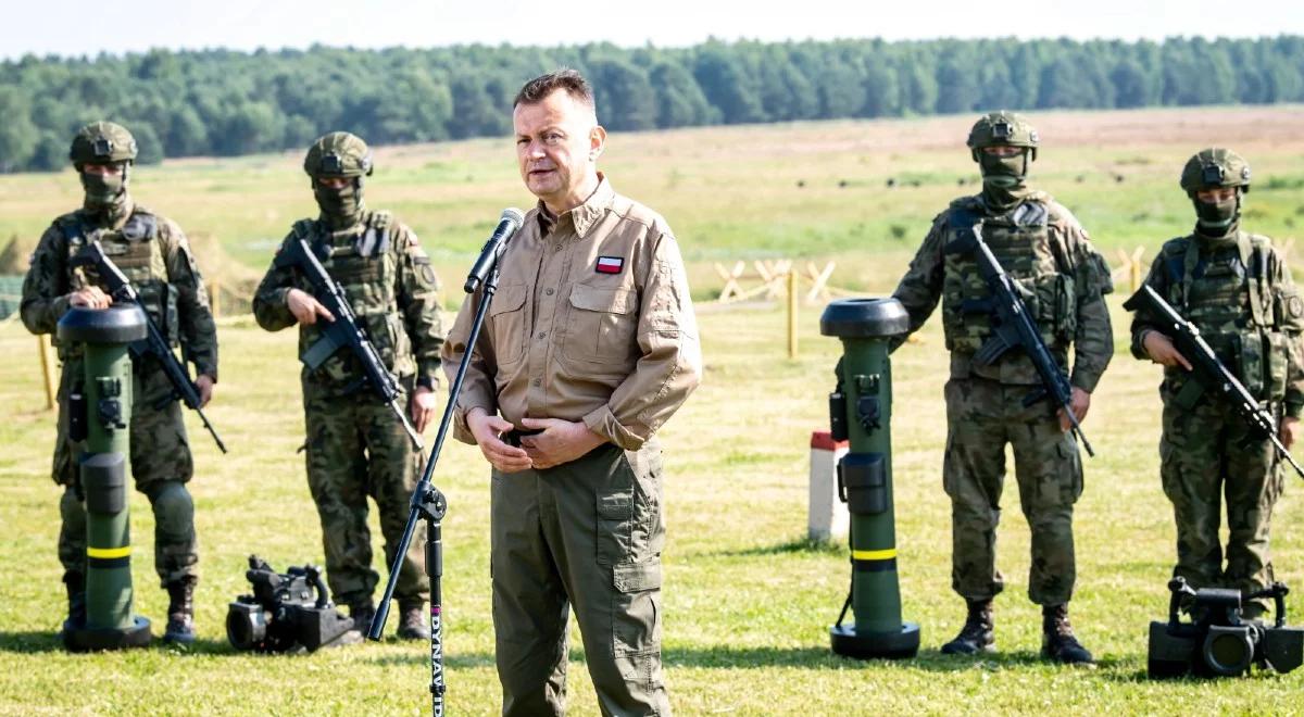 Szef MON na pierwszych ćwiczeniach WOT z Javelinami. "Będę modernizował wyposażenie wojska"