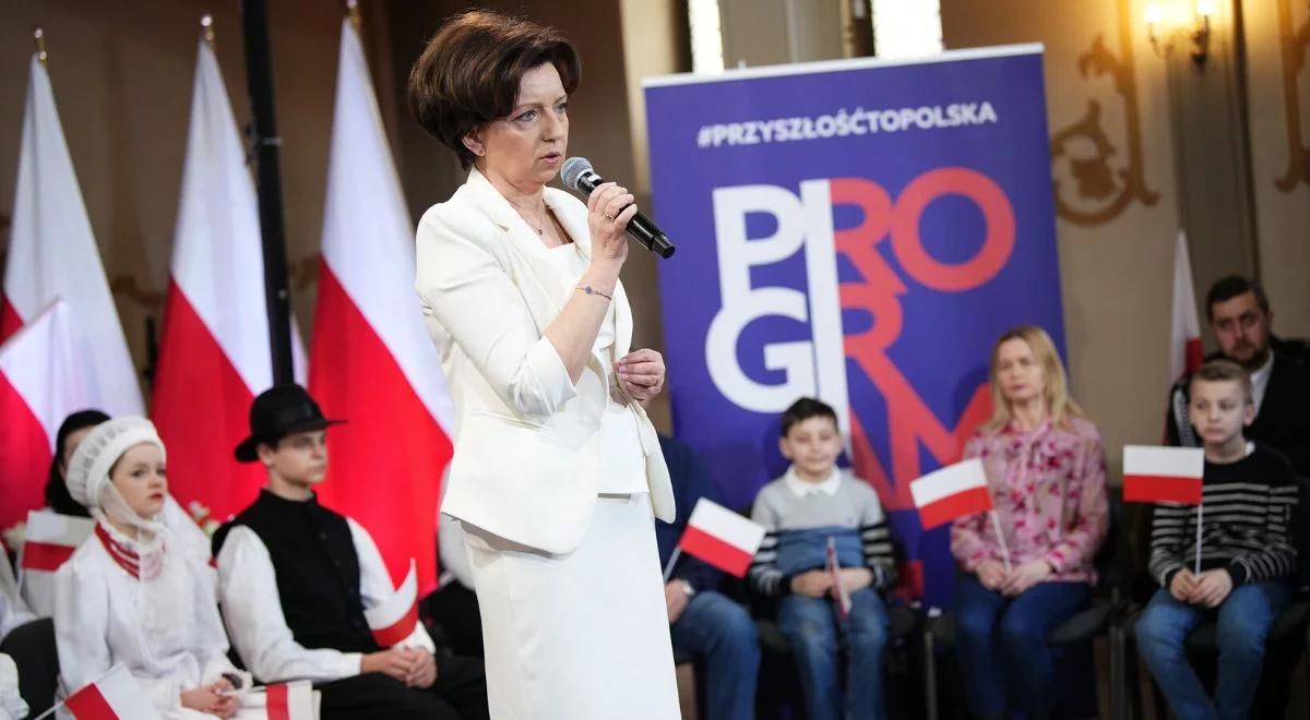 Marlena Maląg: PiS pisze program wyborczy z Polakami