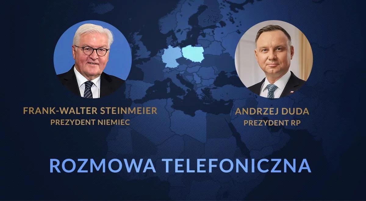 Andrzej Duda rozmawiał z prezydentem Niemiec. Tematem m.in. sytuacja bezpieczeństwa w regionie