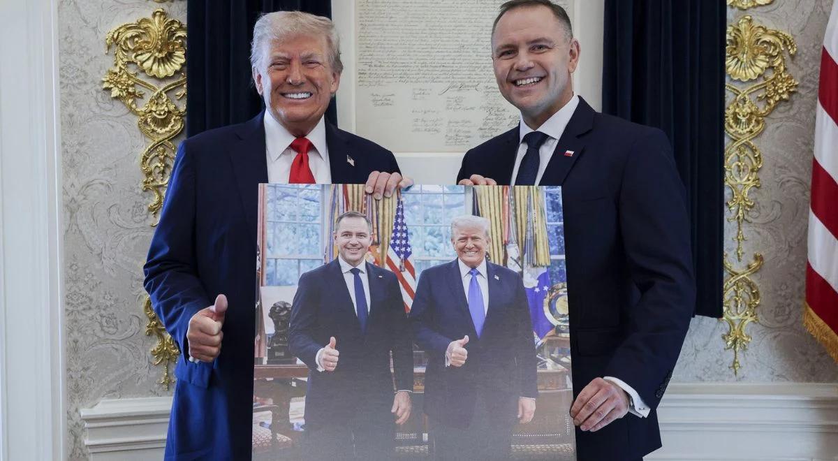 "You will win". Nietypowy podarunek Trumpa dla Nawrockiego