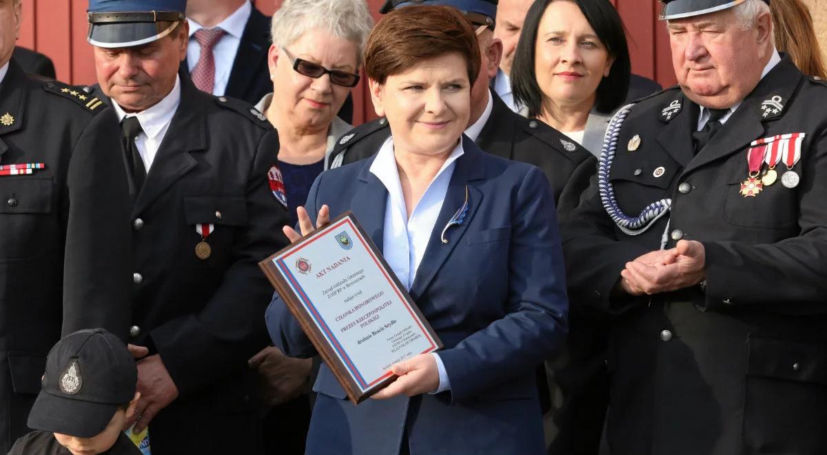 Premier do strażaków w Skidziniu: zawsze można na was liczyć