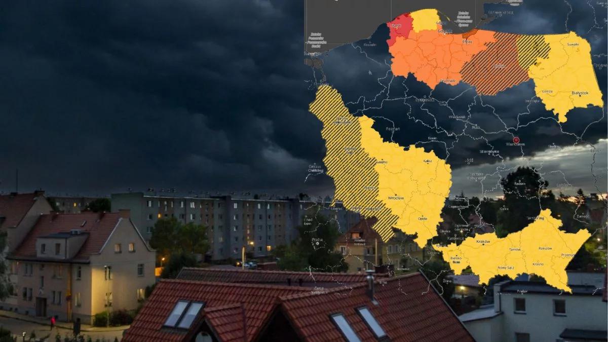 Silne burze nad Polską. IMGW wydał alert najwyższego stopnia