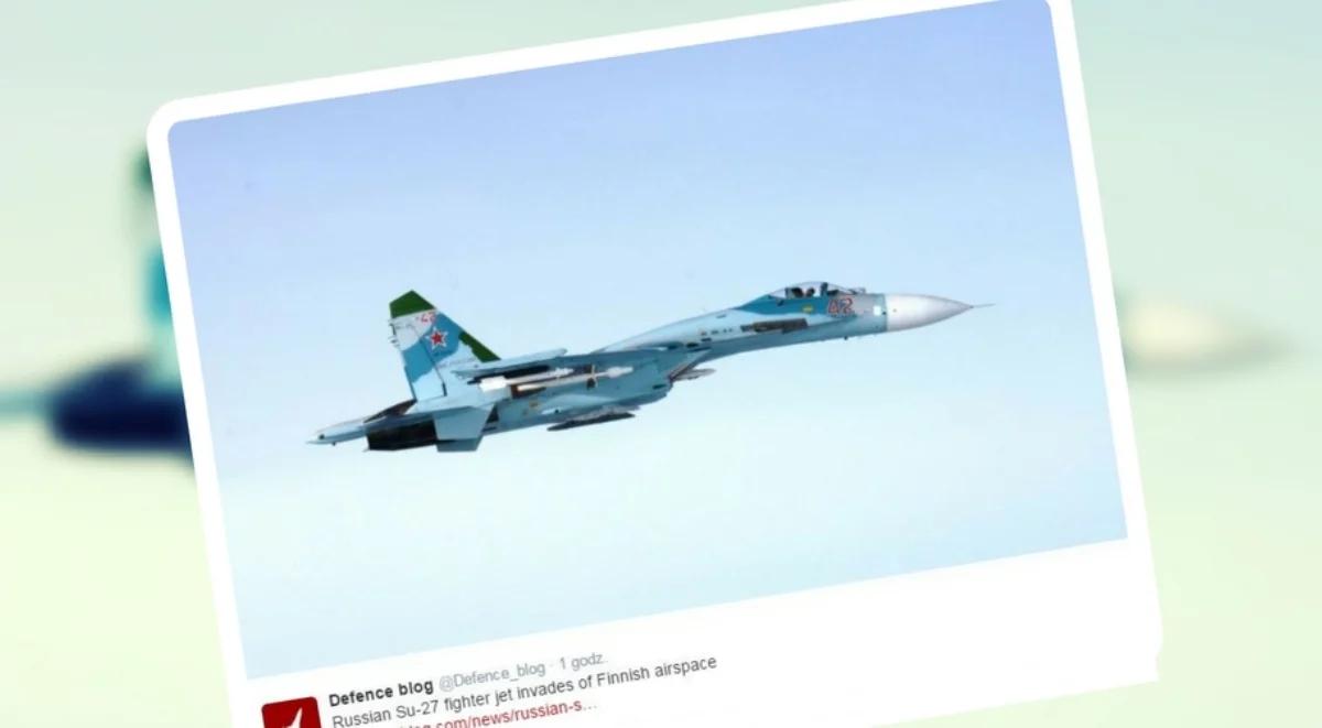 Rosyjskie Su-27 dwukrotnie naruszyły fińską przestrzeń powietrzną