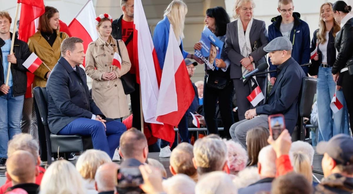 Trzaskowski w Kaliszu odpowiadał na pytania mieszkańców. "Nie będziemy robili ustawek"