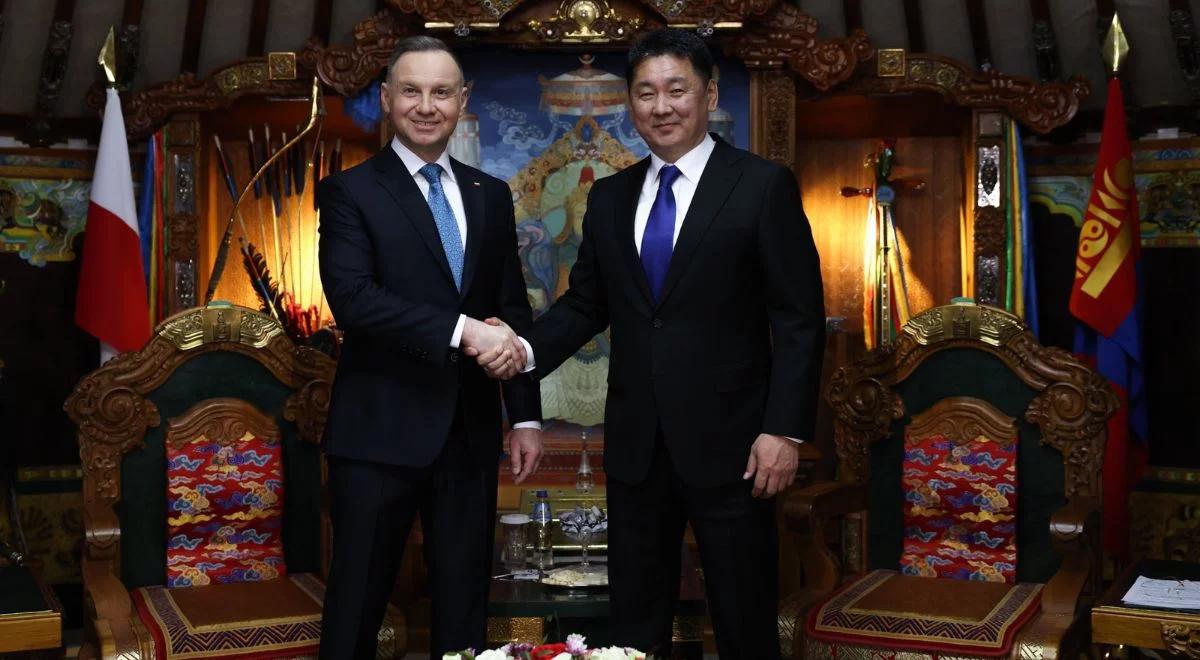 Prezydent Andrzej Duda w Ułan Bator. "Mongolia to ważny partner z dużym potencjałem"