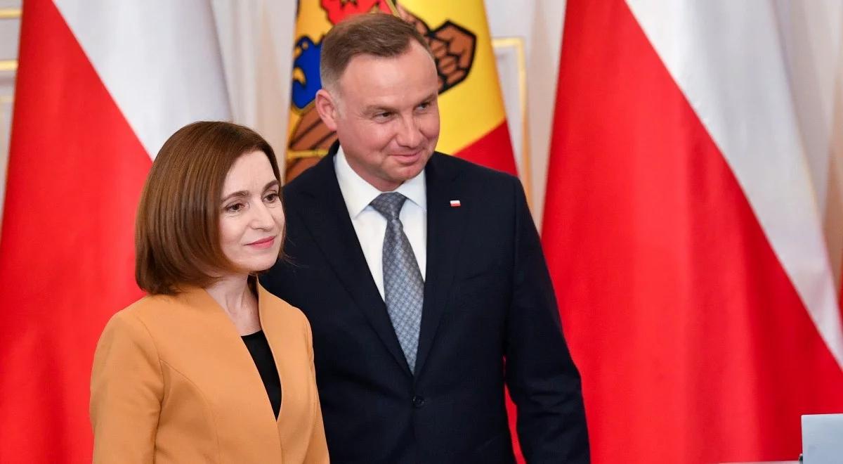Prezydent Duda: mamy nadzieję na kontynuację dobrych relacji z Mołdawią