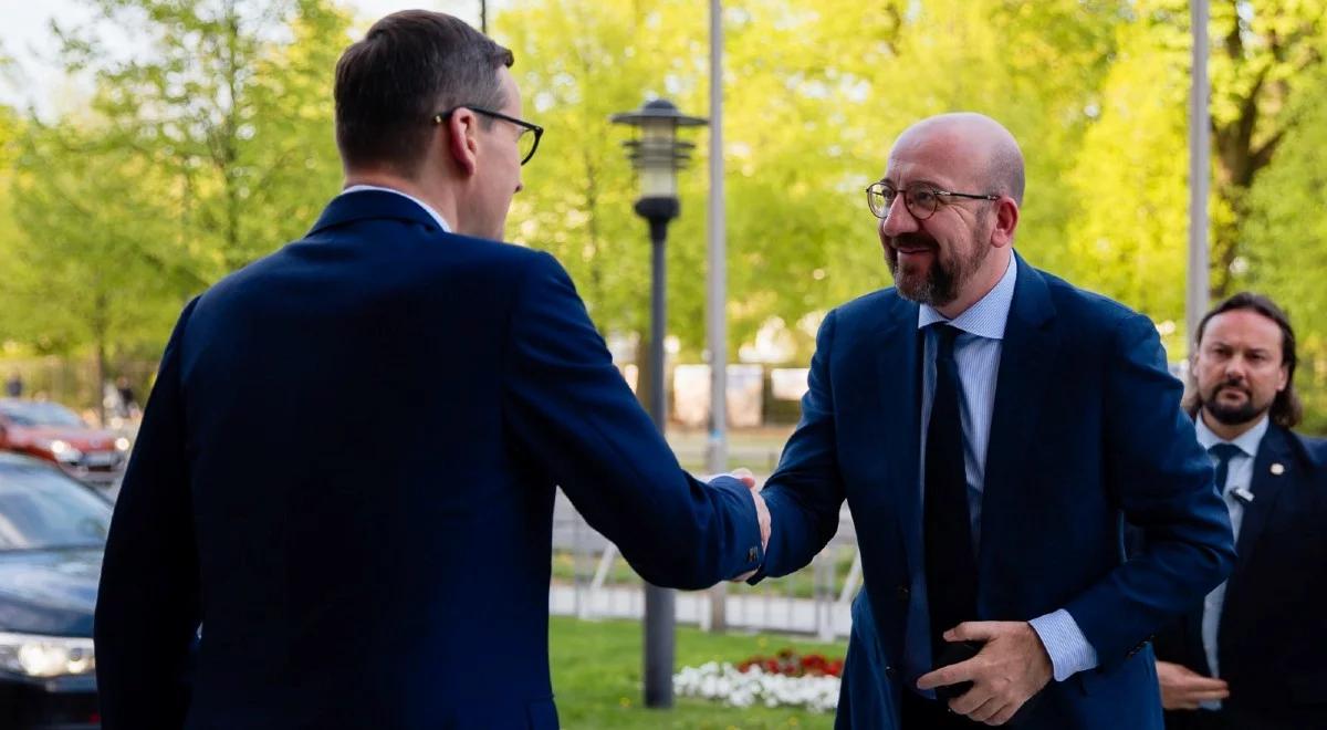 Charles Michel jest już w Warszawie. Trwa spotkanie z Mateuszem Morawieckim
