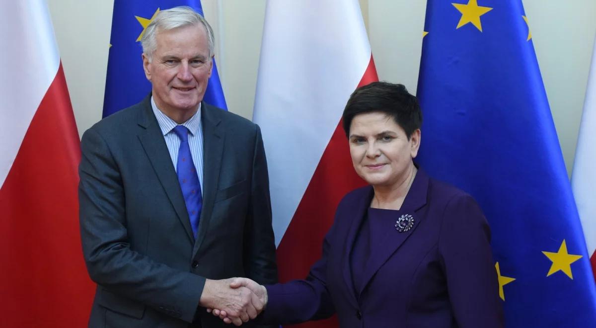 Premier spotkała się z głównym unijnym negocjatorem ws. Brexitu