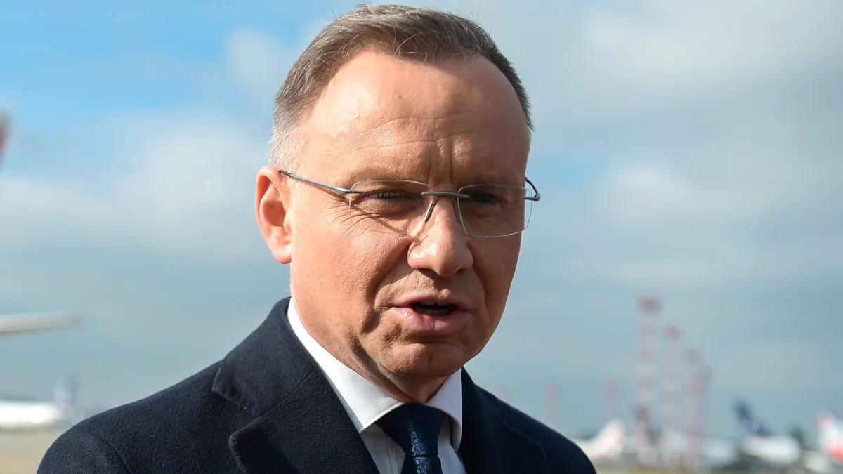 Andrzej Duda w Paryżu pytany o rozpad Rosji. "Najlepiej, gdyby jej nie było"