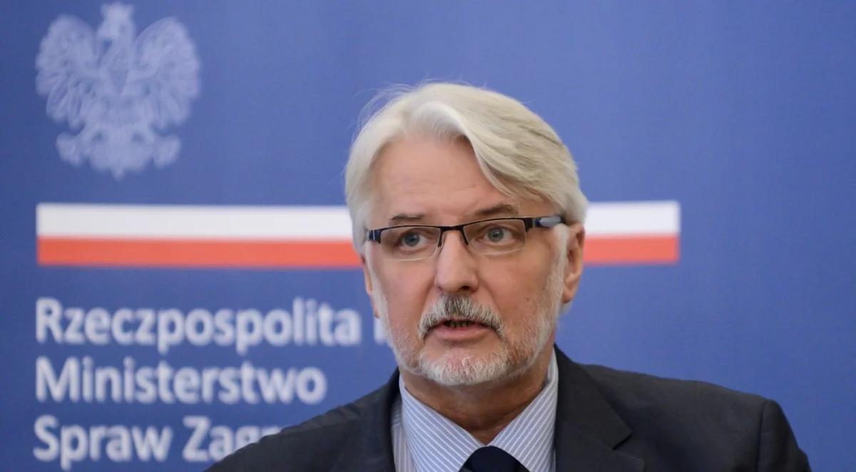 Szef MSZ: polityka UE okazała się polityką podwójnych standardów
