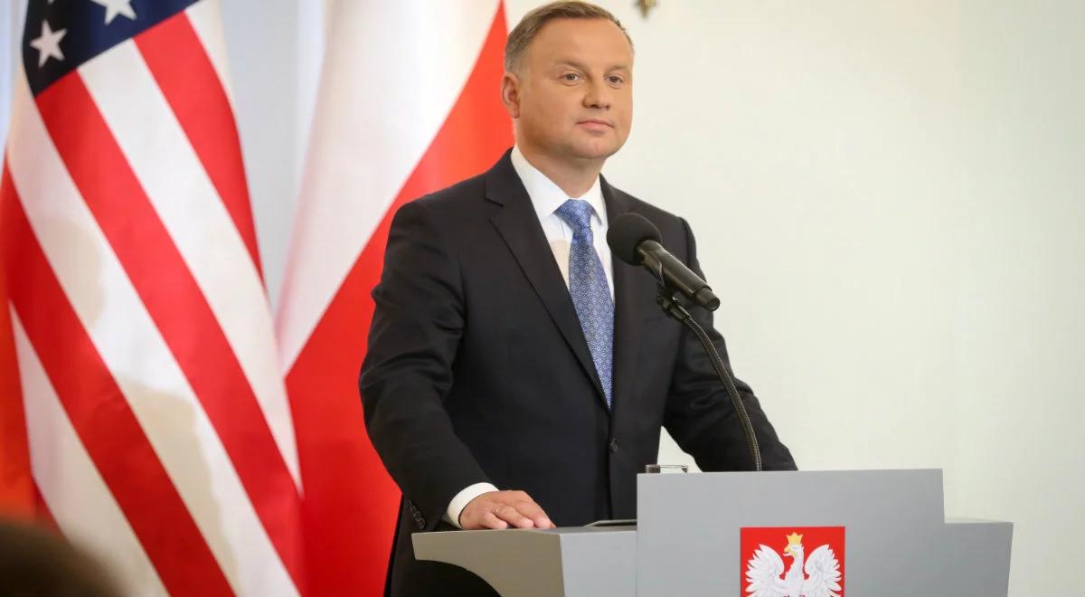 Andrzej Duda o relacjach Polski z USA: nie widzę żadnej możliwości pogorszenia