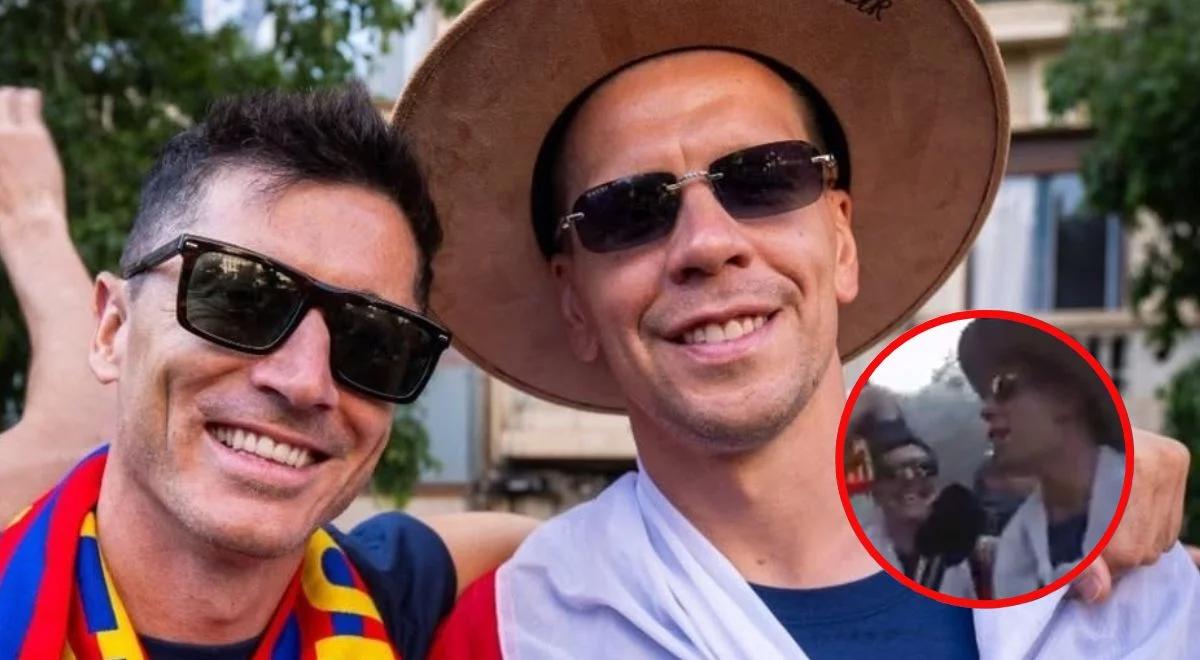 Szczęsny i Lewandowski zaśpiewali hymn Polski. Szaleństwo na fecie [WIDEO]