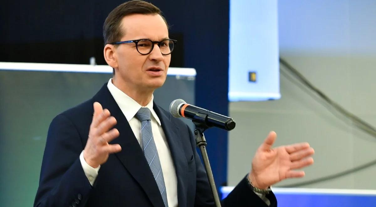 Premier Morawiecki: będą realizowane programy wyrównujące poziom życia w Polsce