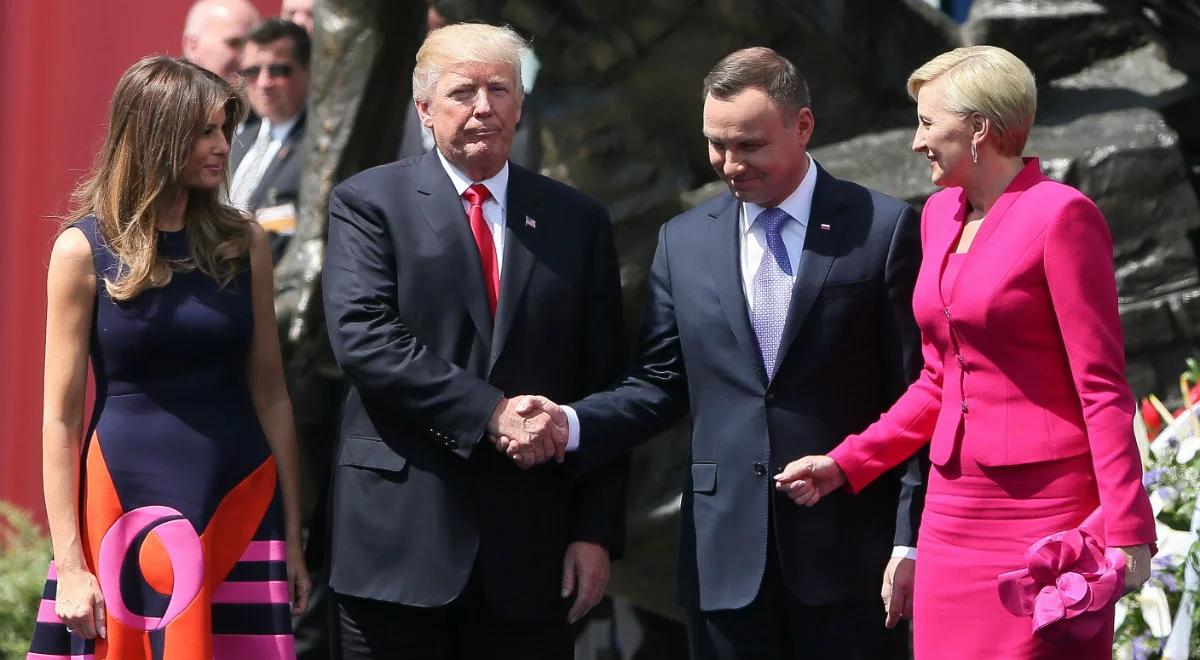 12 miesięcy rządów Donalda Trumpa. Jak wyglądała wizyta prezydenta USA w Polsce?