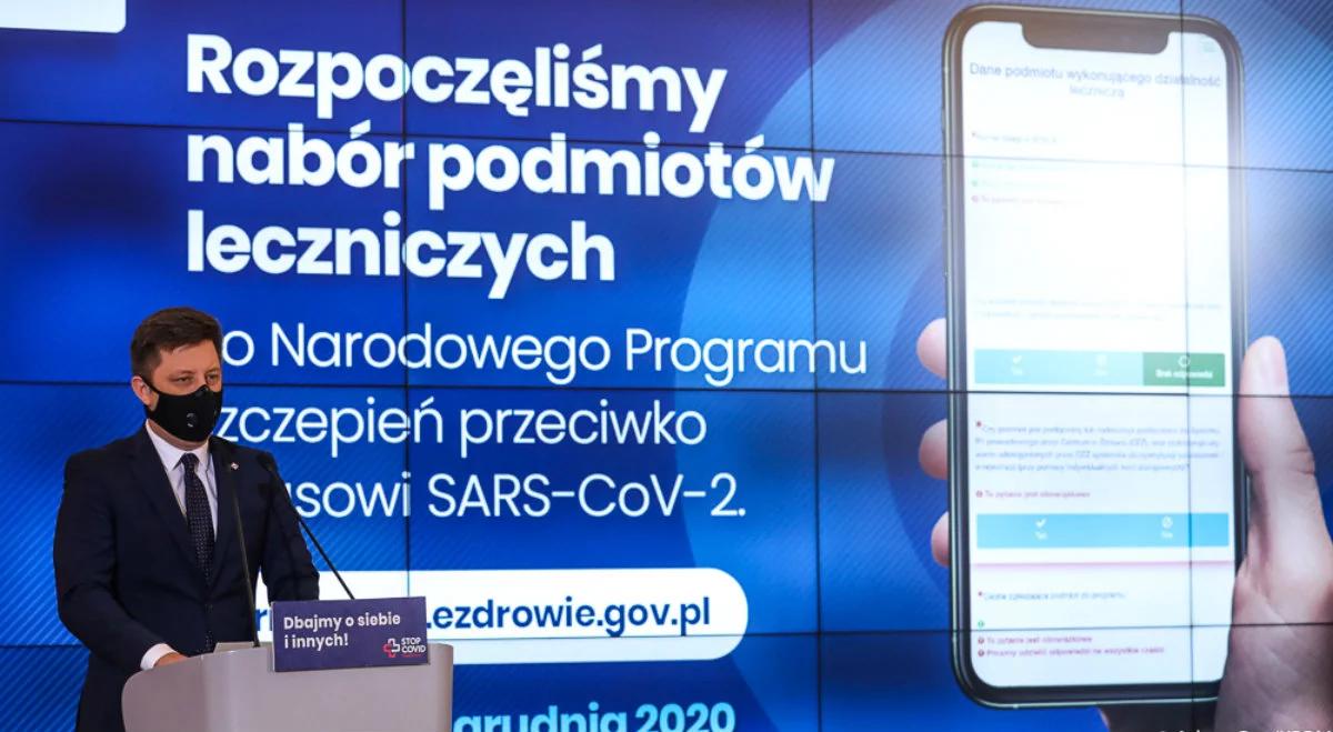 Dworczyk: rozpoczynamy nabór podmiotów leczniczych do Narodowego Programu Szczepień