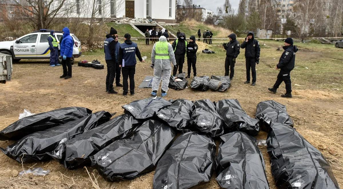 Pod Kijowem znaleziono ponad 900 ciał cywilów. 95 proc. z nich miało rany postrzałowe