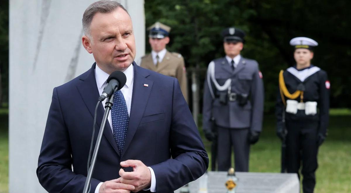 Prezydent Duda: nie chcemy zemsty na narodzie ukraińskim. Pokazuje to pomoc, którą dziś niesiemy