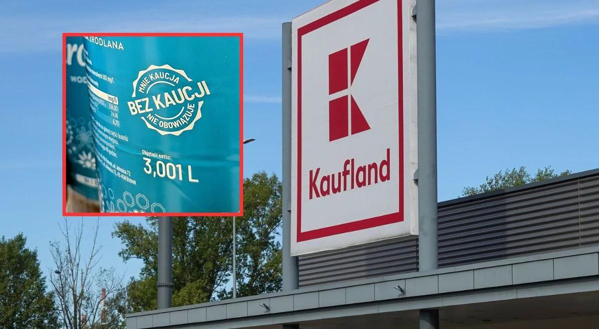 Trik z butelką Ustronianki 3,001 litra. Kaufland reaguje
