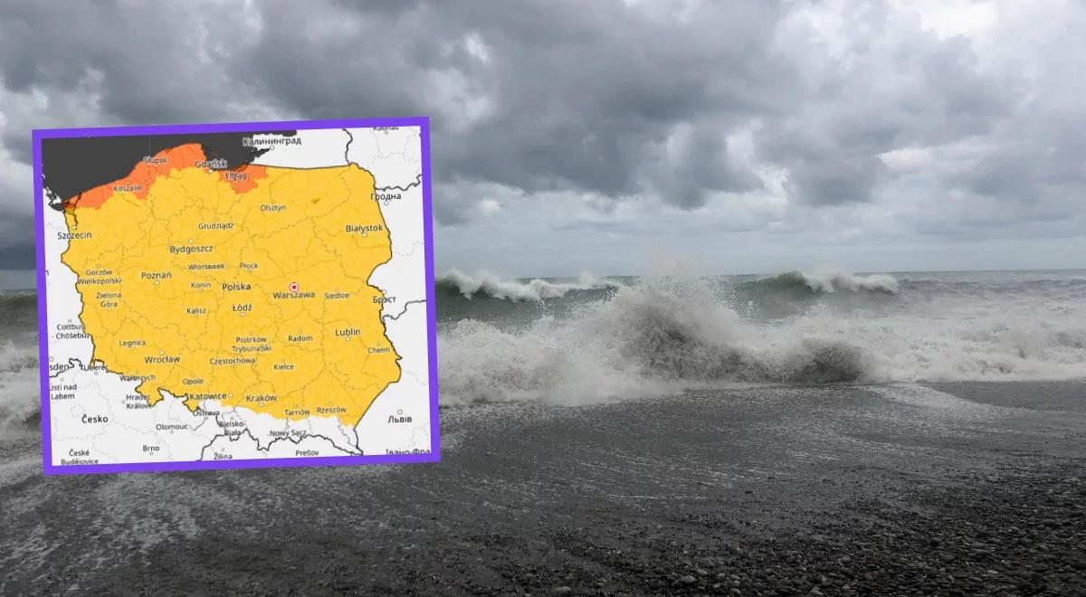 Wichury nad Polską. Liczne ostrzeżenia IMGW. Na Bałtyku sztorm