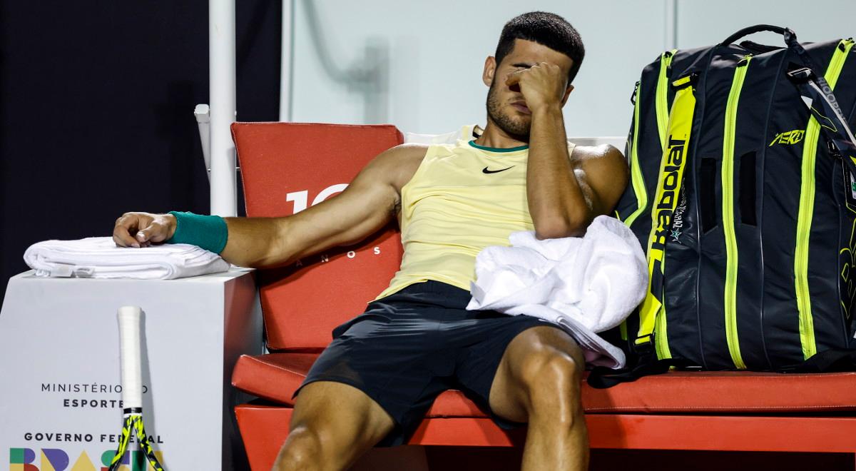 ATP Rio de Janeiro. Carlos Alcaraz musiał poddać mecz. Dramat hiszpańskiego tenisisty