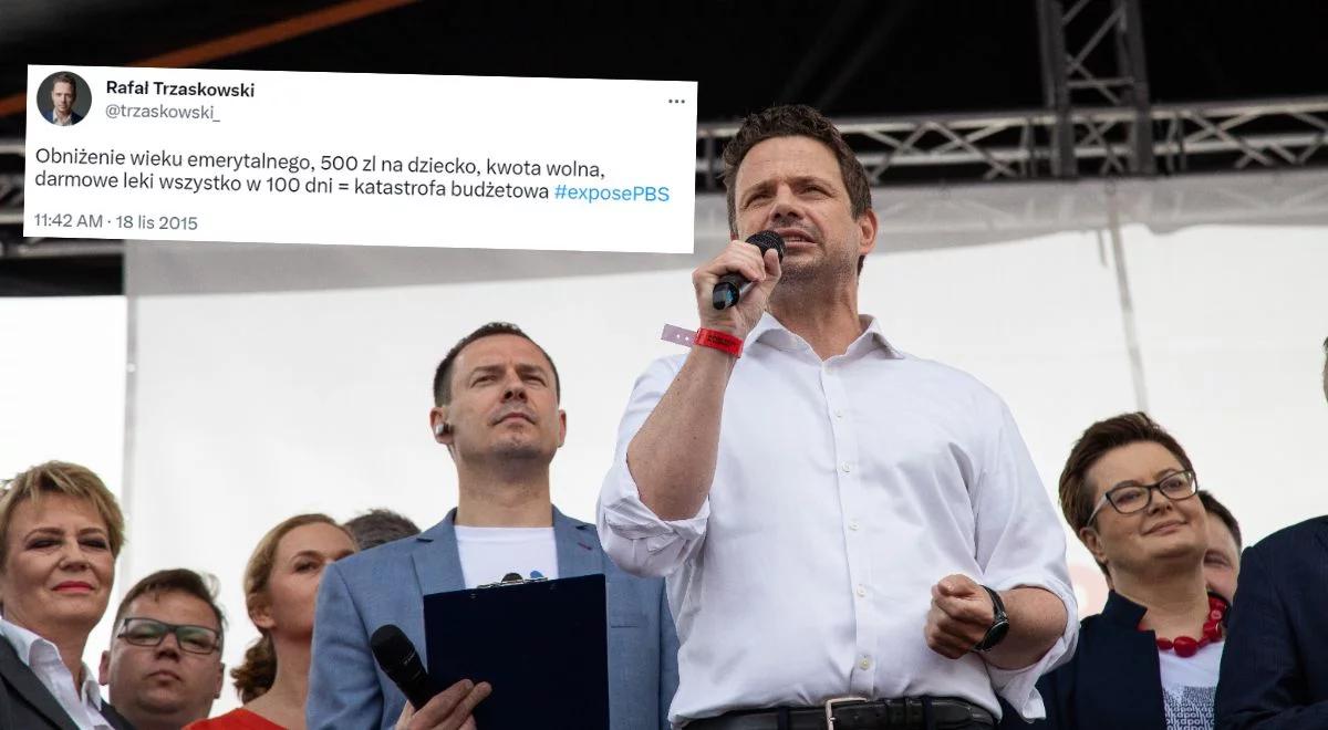 Tak Trzaskowski pisał o 500+. "Twierdził, że to będzie ekonomiczna katastrofa, a nic takiego się nie stało"