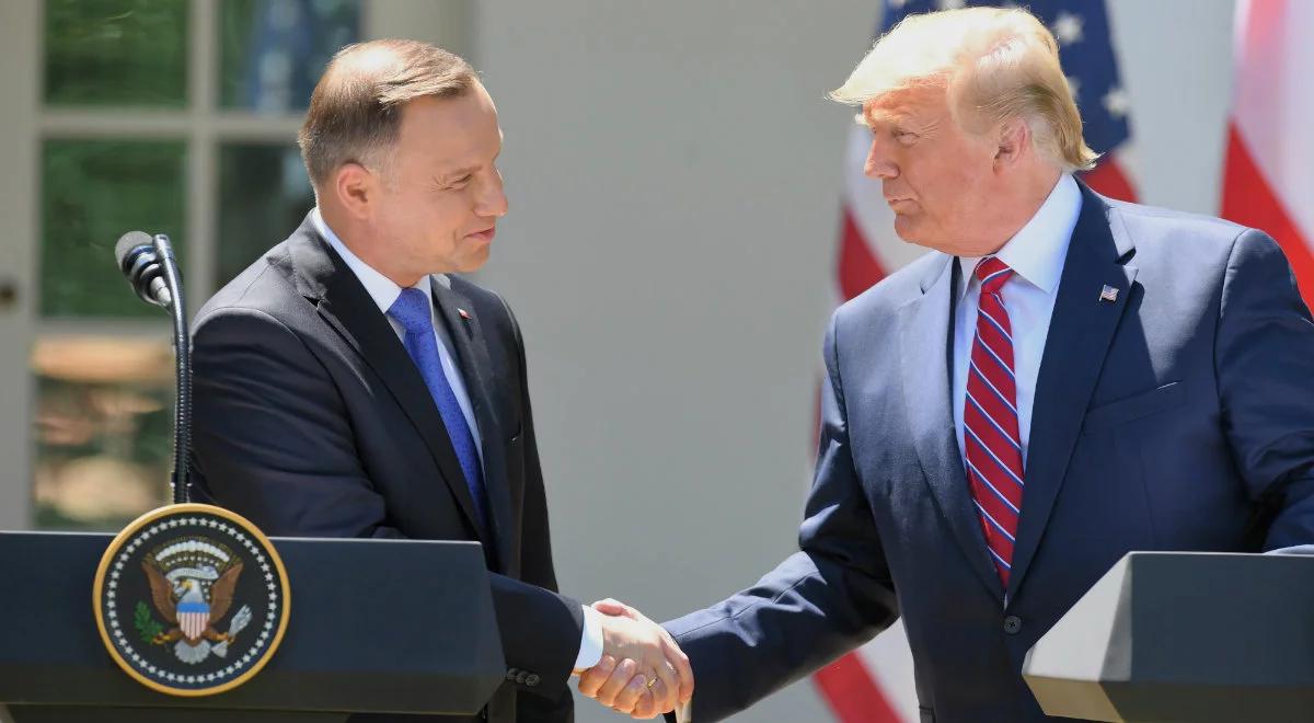 Donald Trump: Polska i USA powiązane wspólnymi wartościami i celami