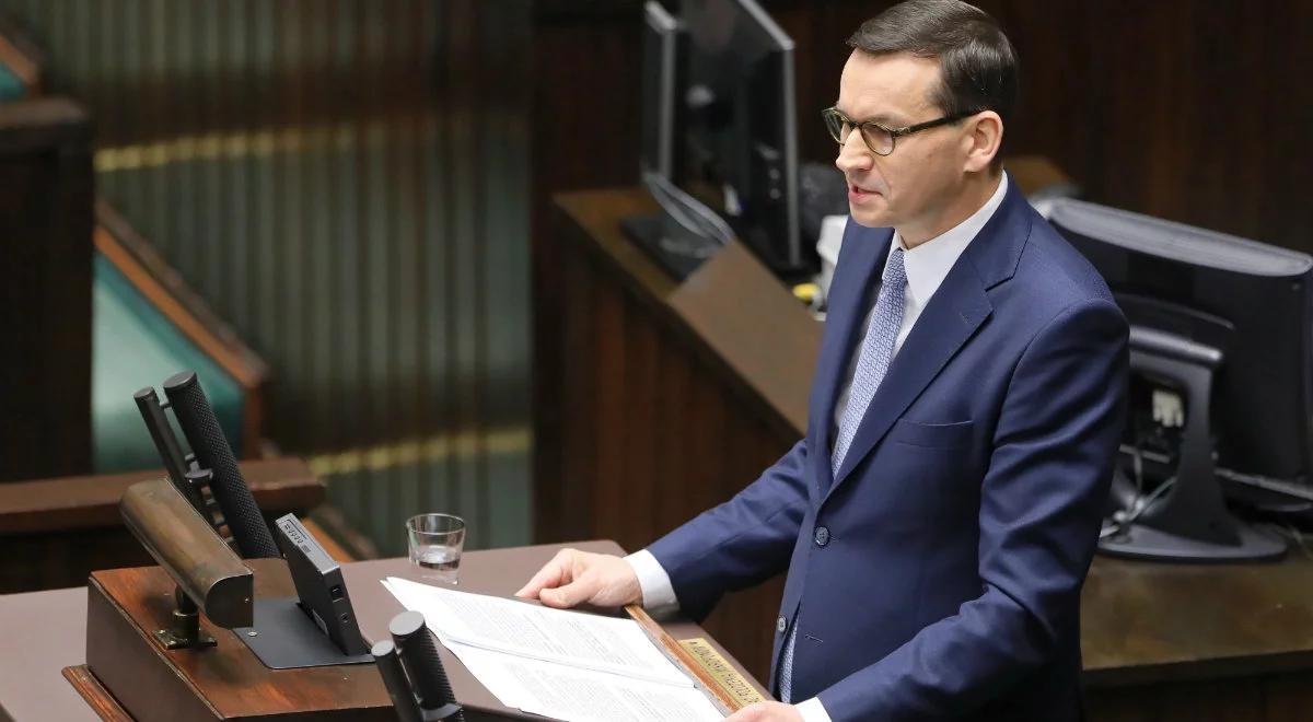 Premier w exposé: zmieńmy Konstytucję, aby zagwarantować środki w PPK i IKE