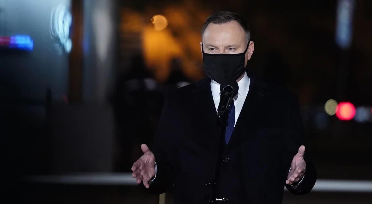 "Polska wierzy w siłę amerykańskiej demokracji". Prezydent zabrał głos ws. wydarzeń w USA