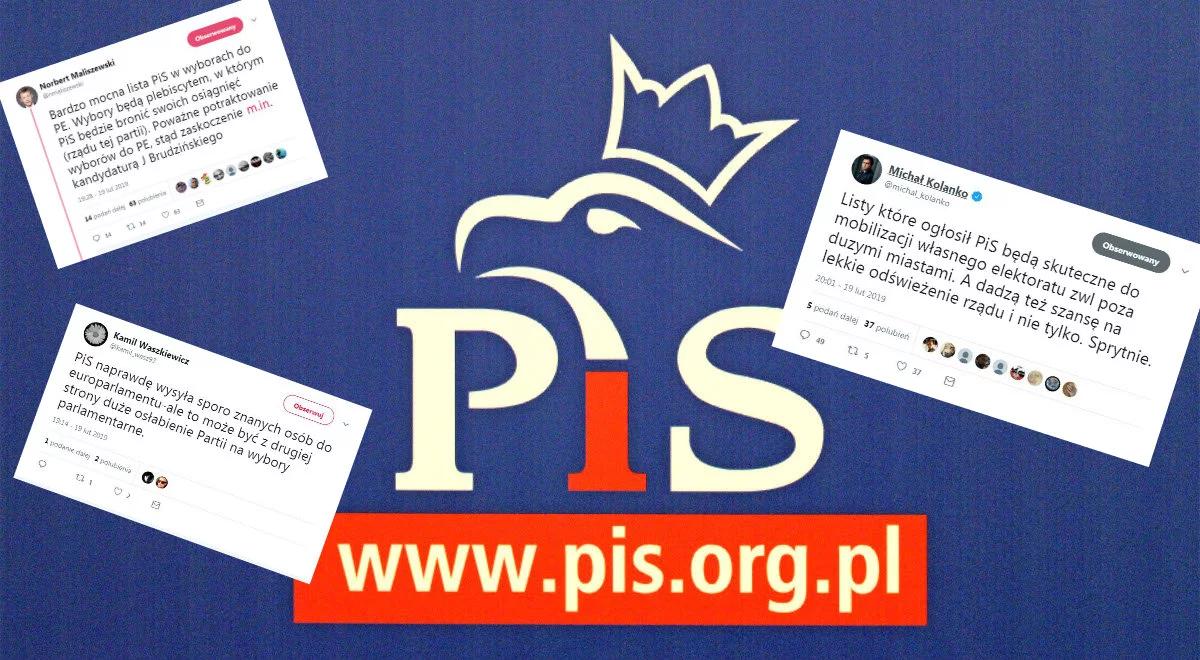"Jedynki" Prawa i Sprawiedliwości w wyborach do europarlamentu. Internauci komentują