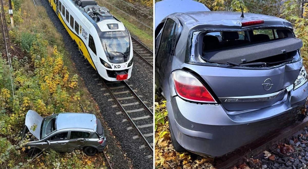 Jelenia Góra. Samochód spadł z wiaduktu. 18-latka miała dużo szczęścia