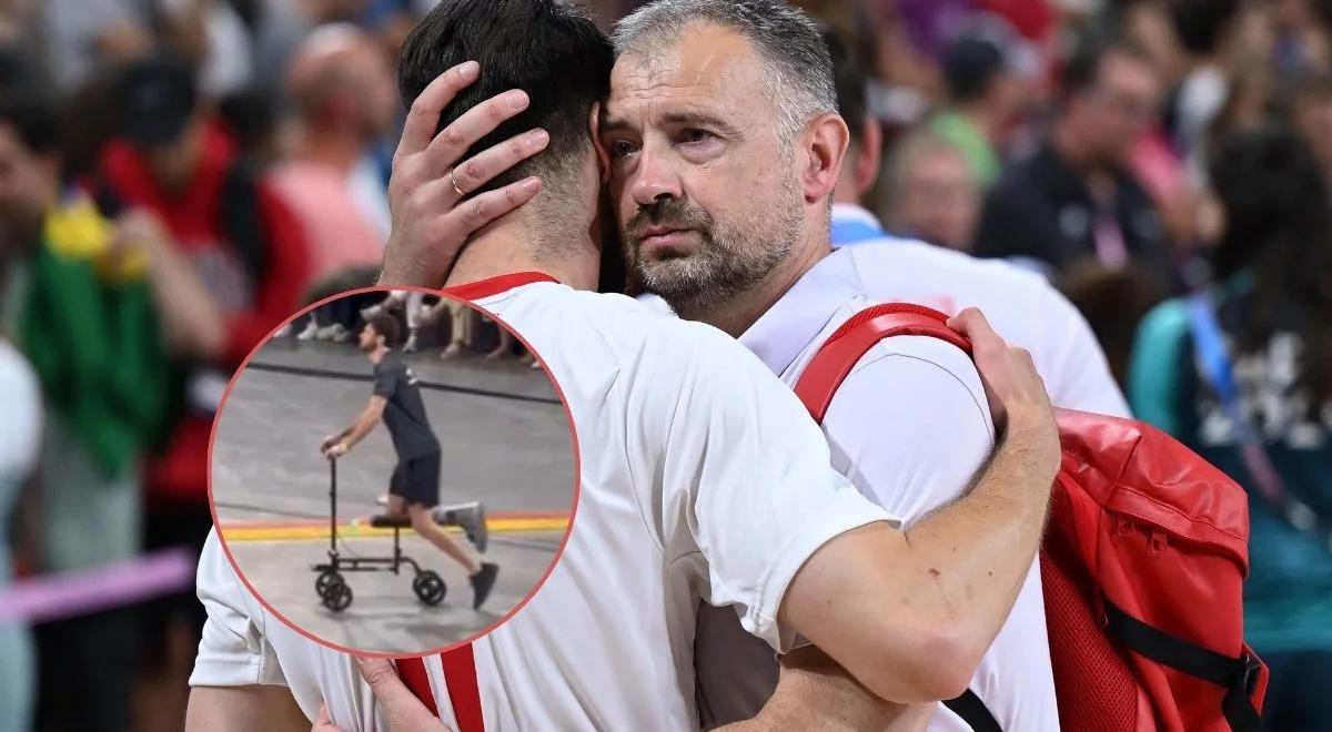 Aleksander Śliwka na boisku na meczu Polska - Brazylia. Zajechał, jak mistrz 
