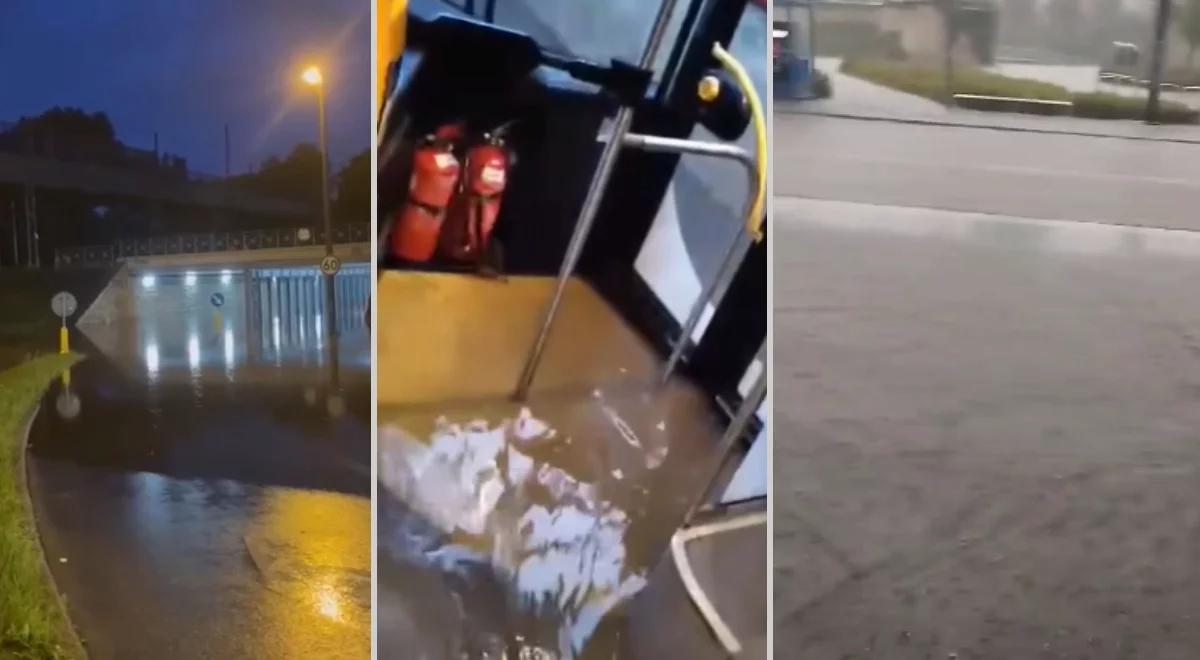 Auta po dach w wodzie, ulice jak rzeki. Kraków, Kielce, Głuchołazy, Pionki zalane