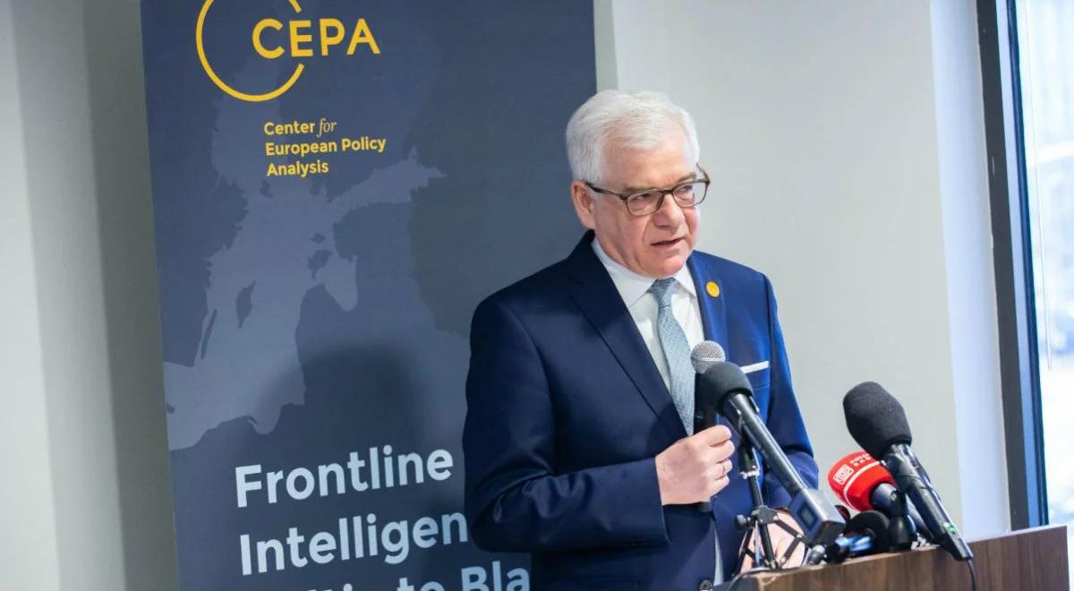 Jacek Czaputowicz: NATO umożliwia rozwój demokracji i wolności w Europie środkowo-wschodniej