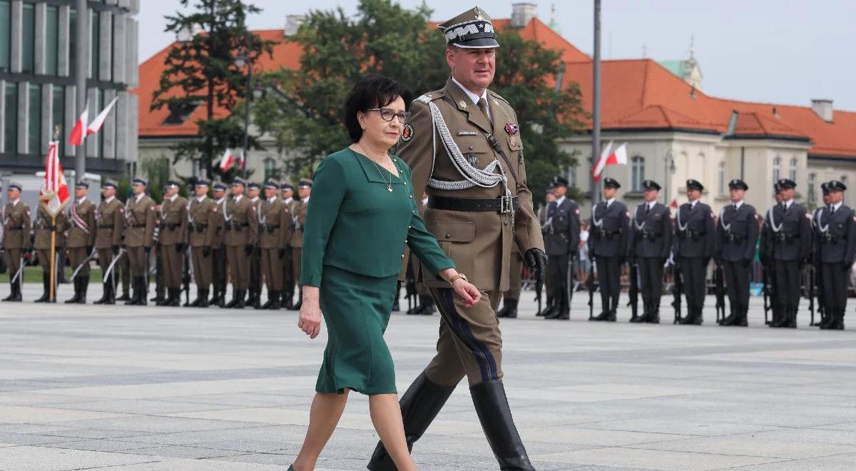 "Dziękuję za wierną i pełną poświęcenia służbę". Marszałek Sejmu złożyła życzenia żołnierzom