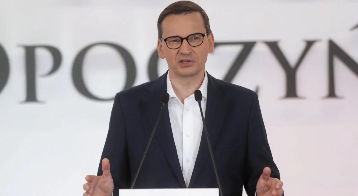 Premier Morawiecki zapowiada dalsze inwestycje w małe miasta. Podał przykład Prowansji i Toskanii