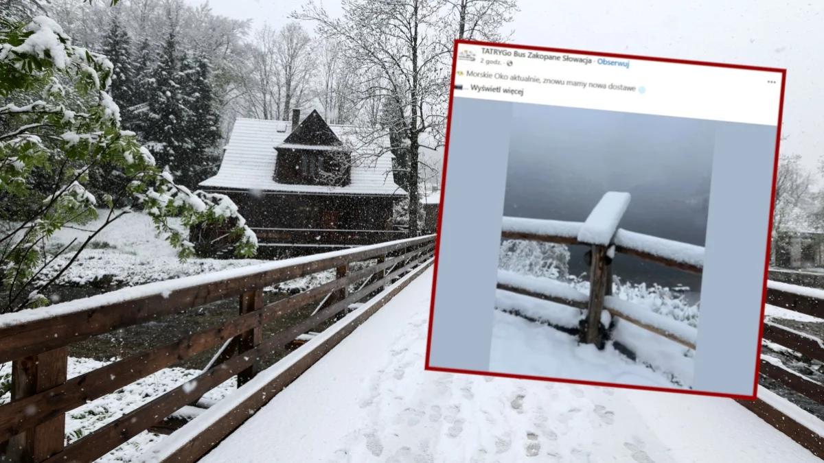 Spadło 15 cm śniegu, zima w maju. Ogłoszono zagrożenie lawinowe w Tatrach